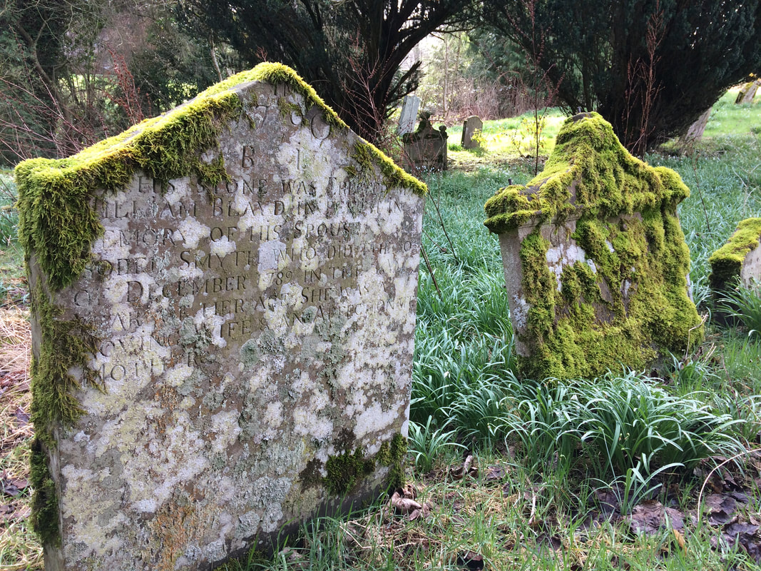 Gravestones in Aberdalgie Churchyard