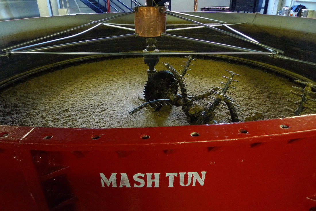 mash tun in Deanston distillery