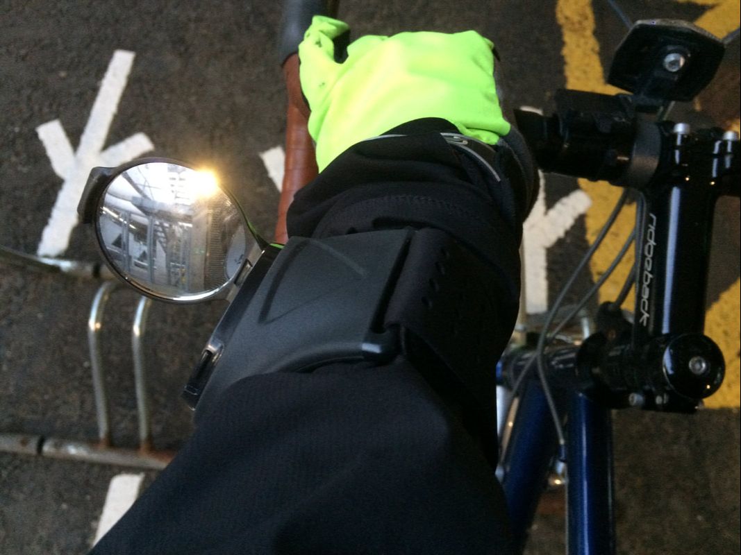 wrist mirror for cycling