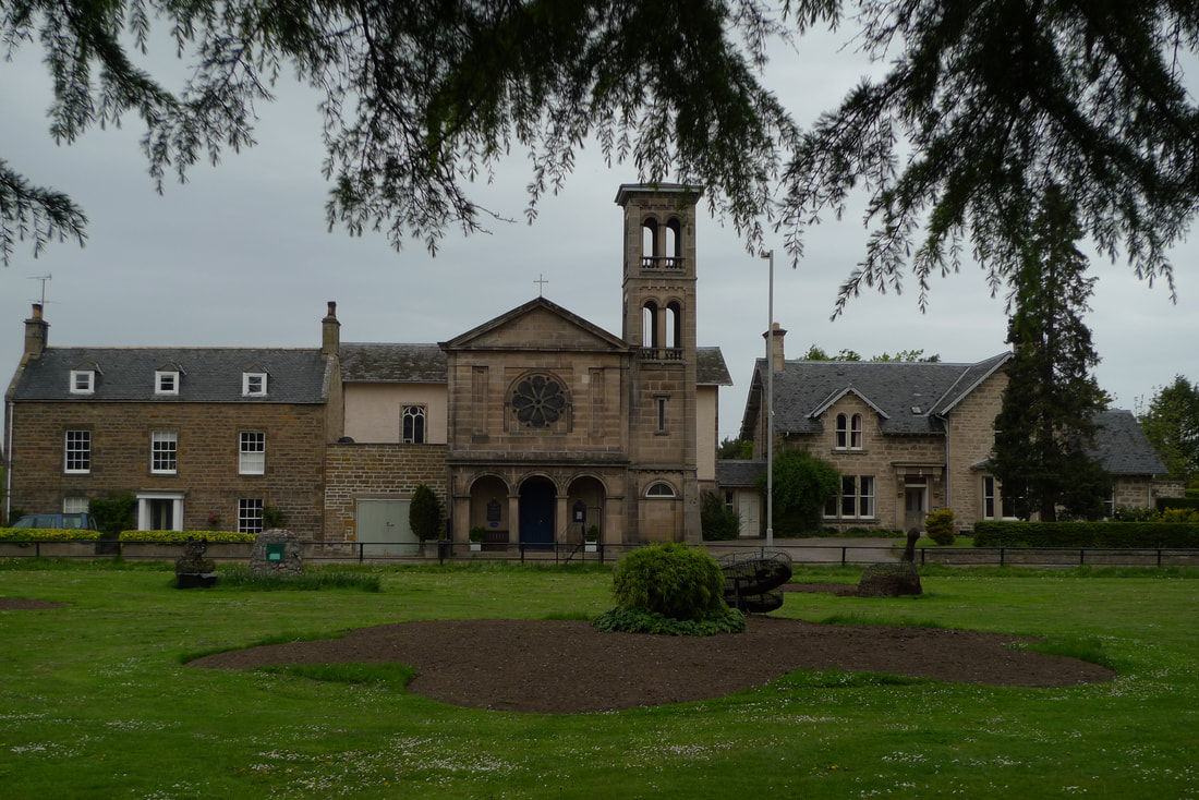 St John the Evangelist Scottish Episcopal Church in Forres, with Tuscan bell tower