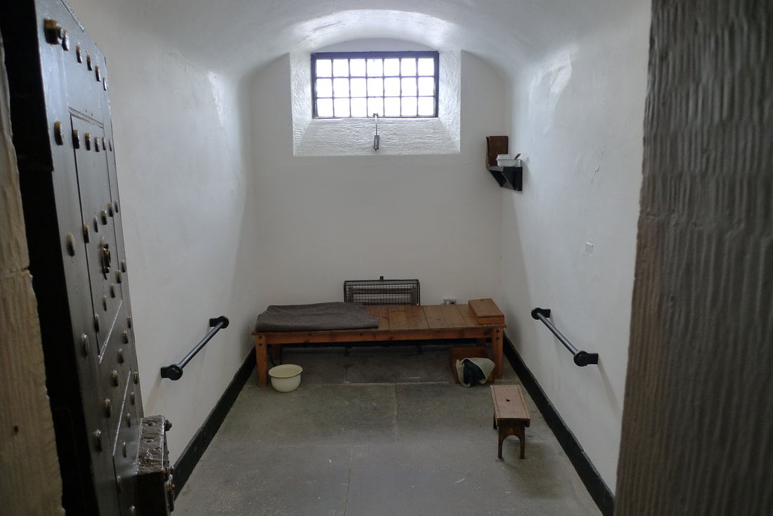 A jail cell at Inveraray Jail