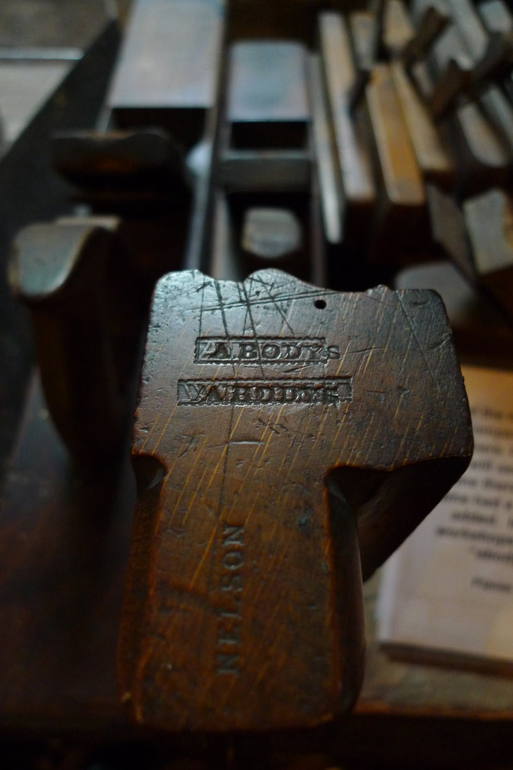 Carpenter's plane with 'a'body's' stamped into it