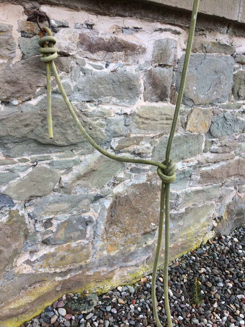 Rope bell pull on Aberdalgie church