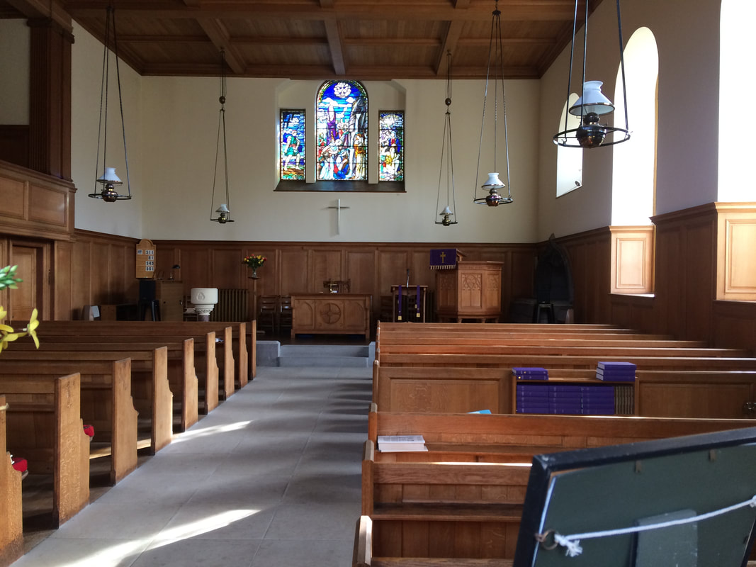 Inside Aberdalgie Church