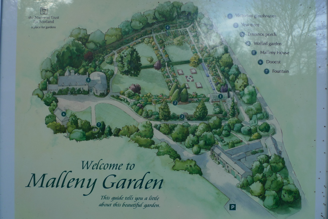 Plan of Malleny Garden