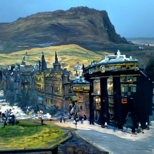 AI-generated image of Edinburgh