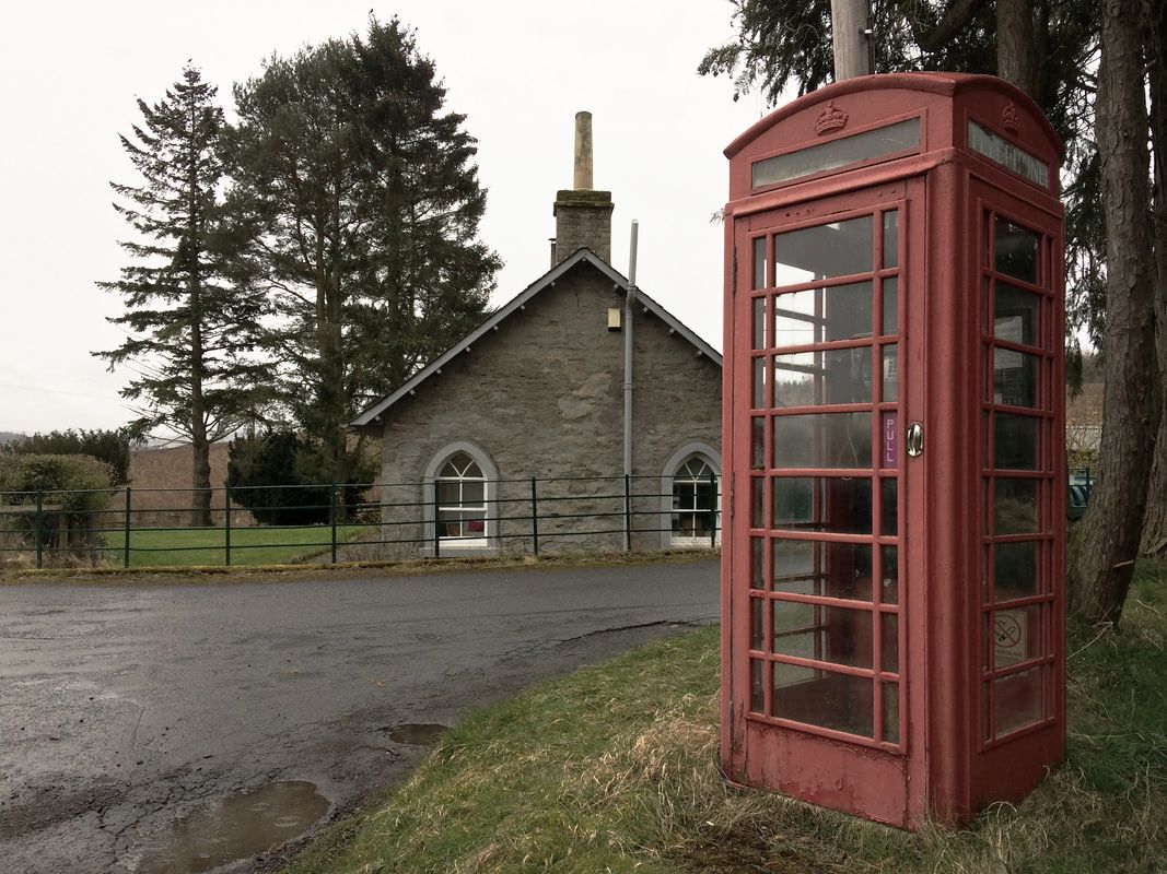 Phone box at Aberdalgie, Perthshire