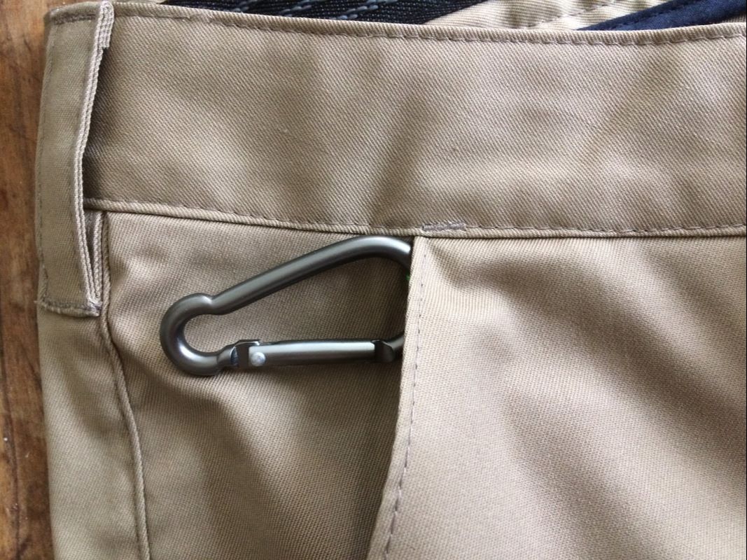 Key hook on Vulpine's cycling rain trouser