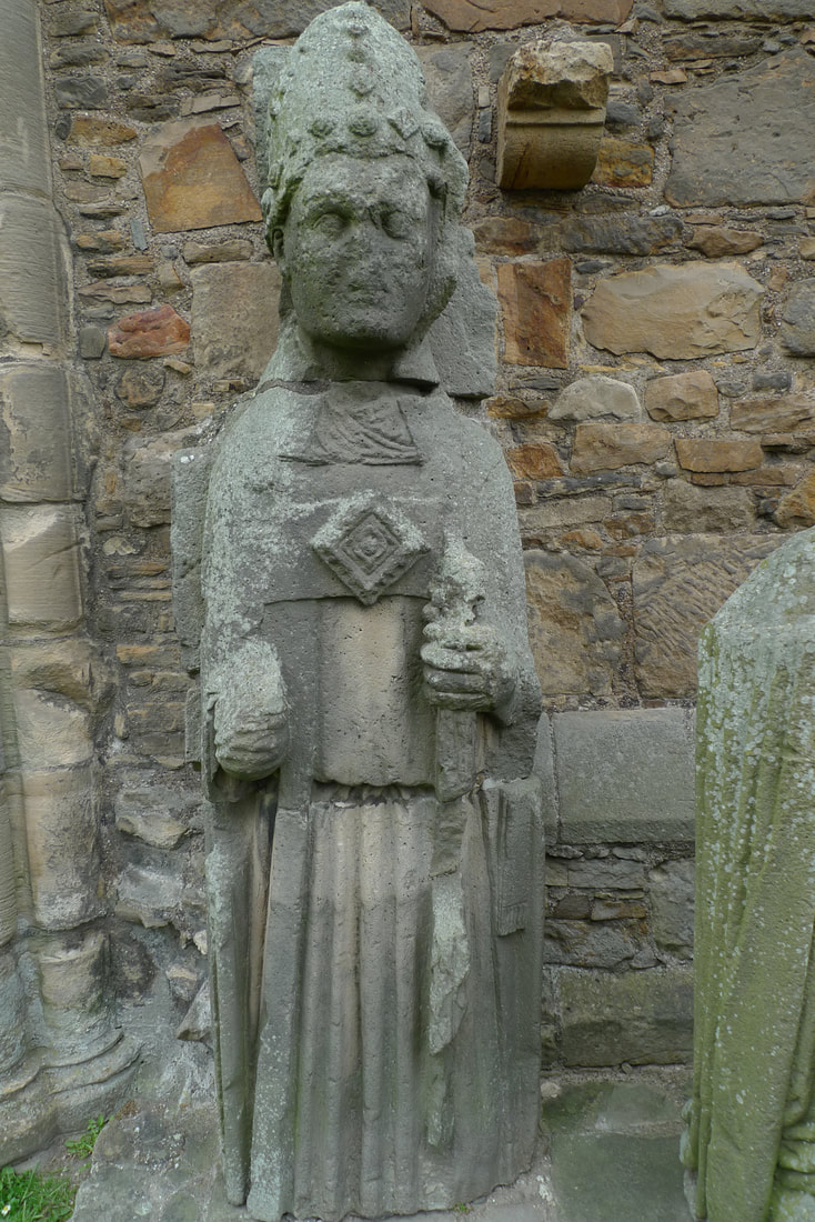 Bishop statue at Elgin Cathedral