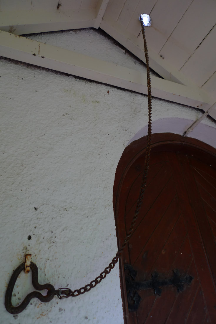 The bell pull at Kilninver Parish Church