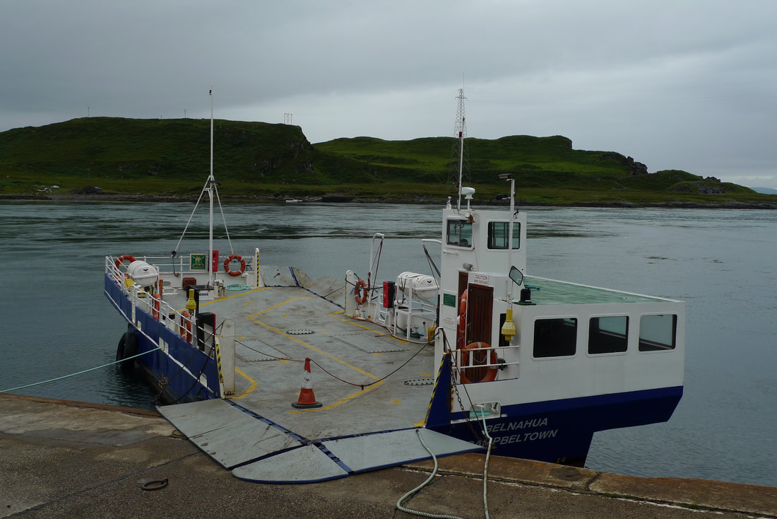 Ferry that links Isle of Luing with Isle of Seil