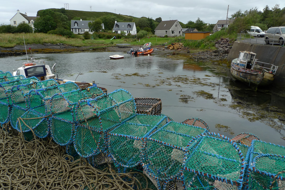 Lobster pots at Cuan on the Isle of Seil