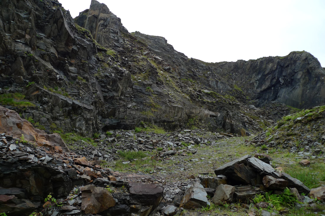 Remains of the slate quarry on Luing