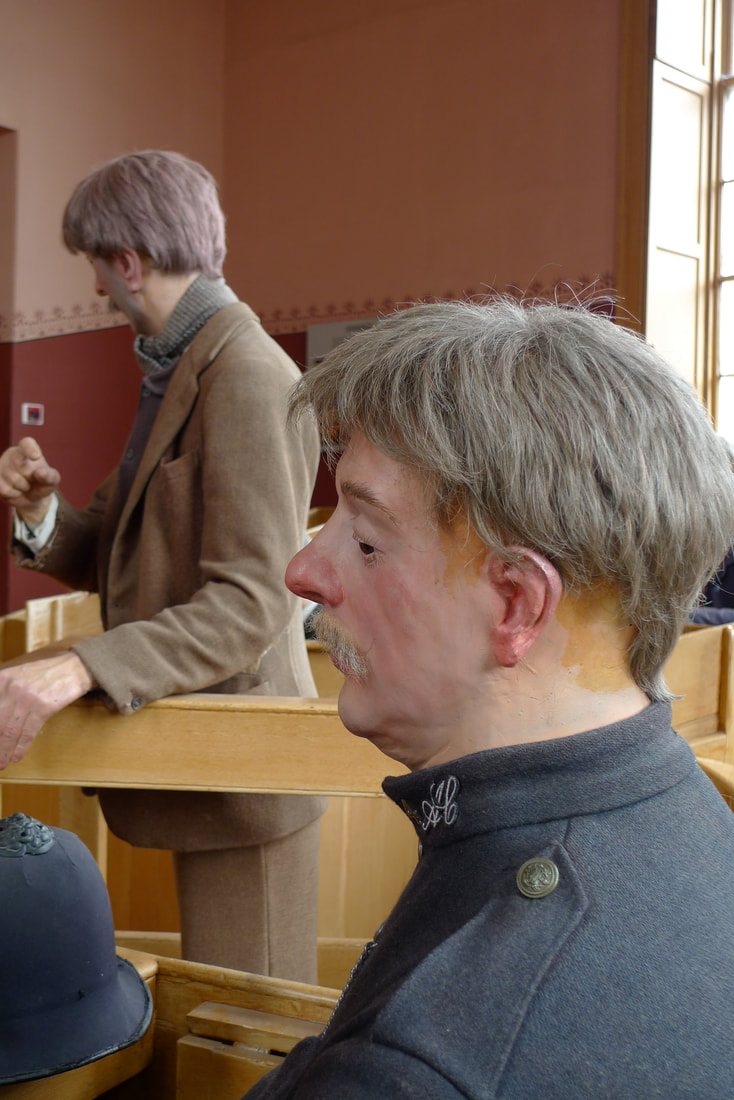 Dummies in the court room at Inverary Jail